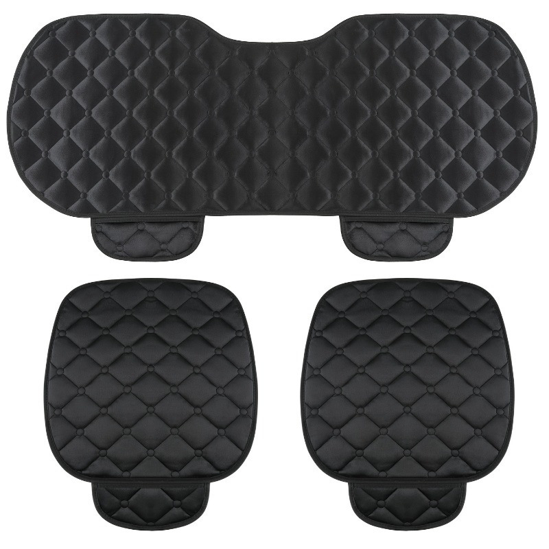 

3pcs Set, Knit Polyester Car Seat Cushions, Easy Clean & Detachable, & , Universal Fit For Vehicle Seats