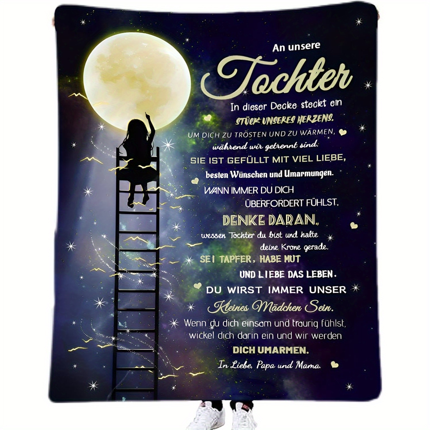 TEMU 1pc Blanket For Daughter Blanket Blanket Flannel Sofa Blanket Tv Blanket