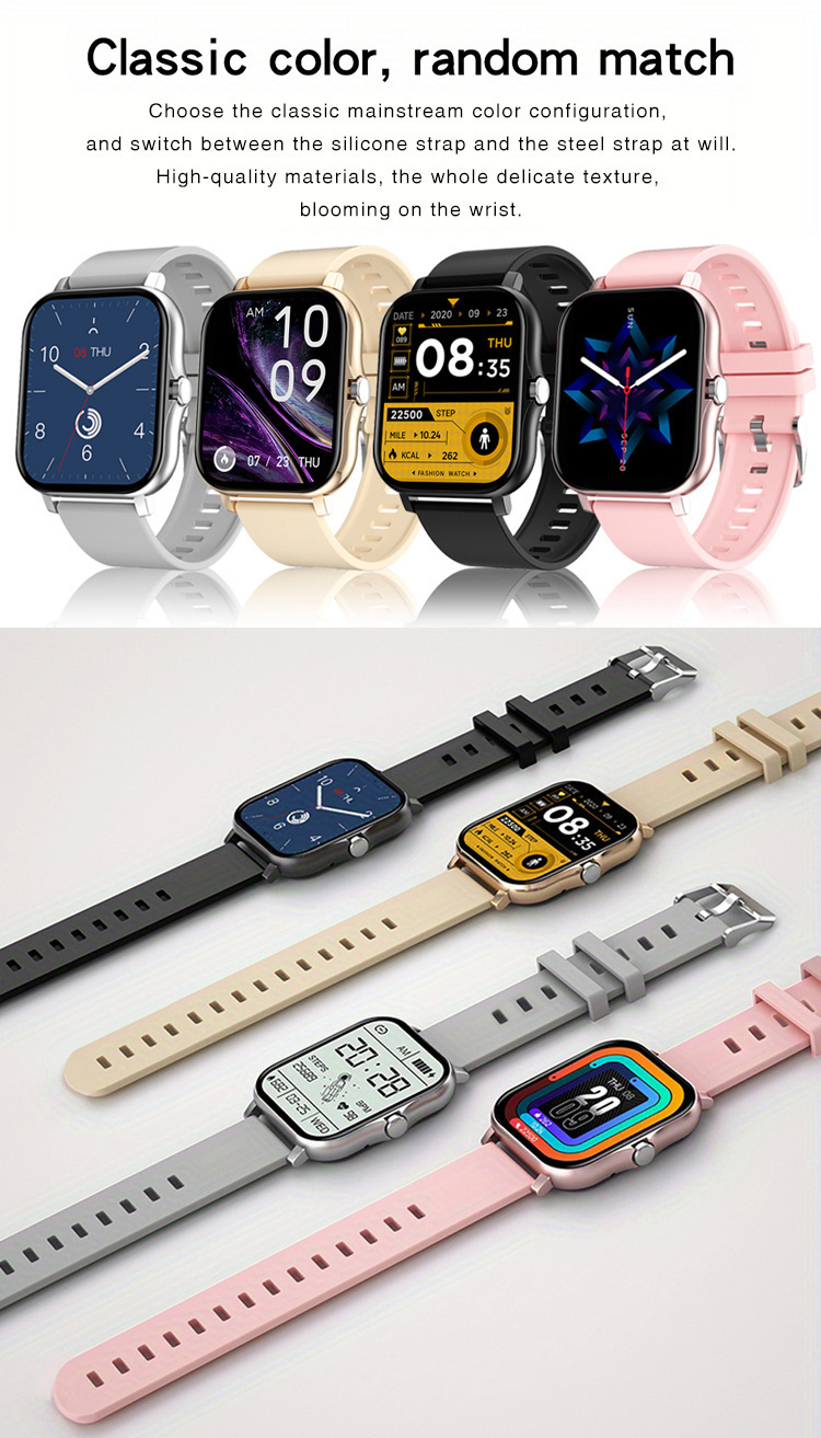 1 шт. 2024 полный смарт-часы с беспроводным вызовом, корпус из цинкового сплава, силиконовый ремешок, фитнес, совместимы с iOS, перезаряжаемый литий-ионный аккумулятор, идеально подходят для Дня матери, Дня отца, Дня святого Валентина, рождественских подарков, детали 8