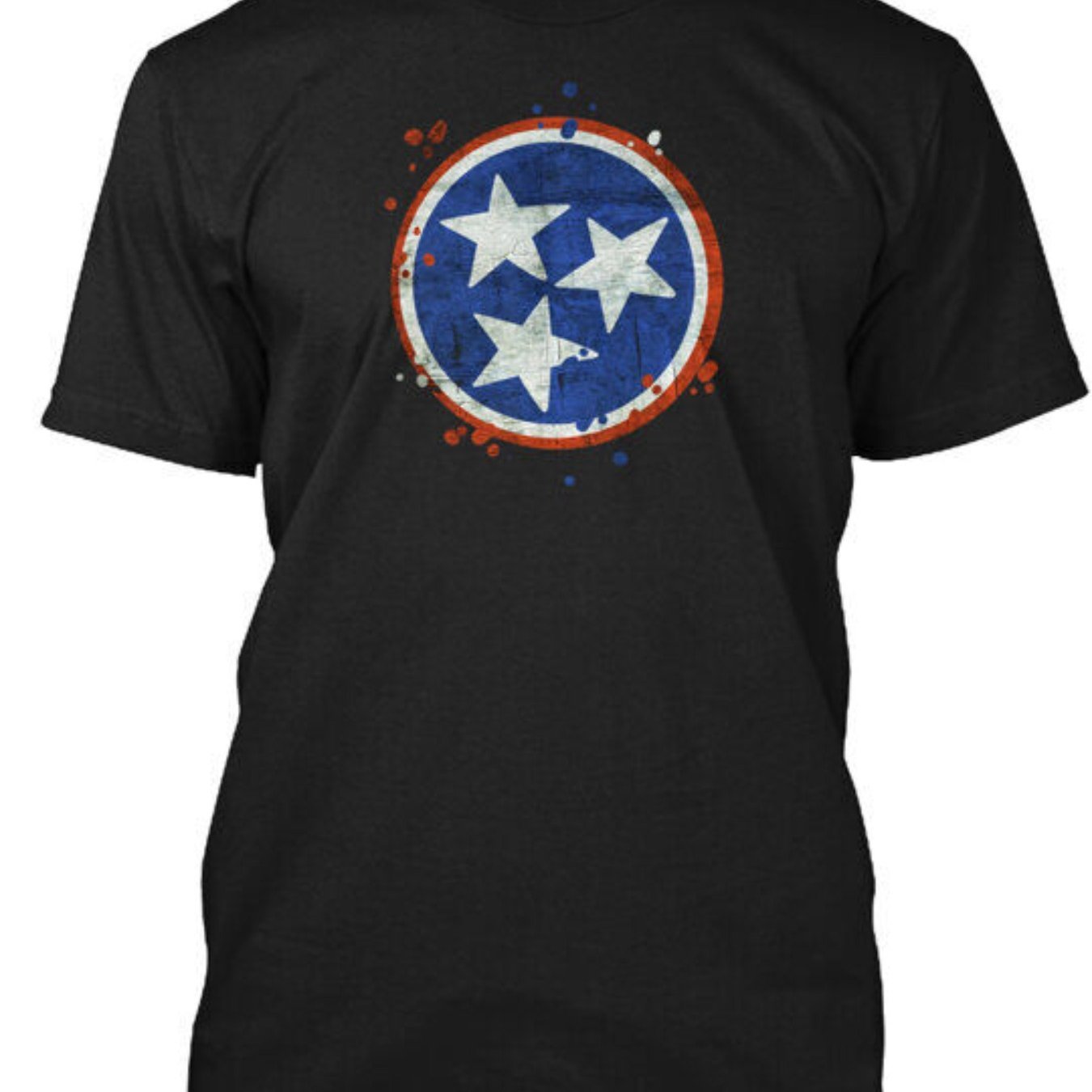 

Tennessee State Vintage Grunge Flag -shirt Made In The Usa