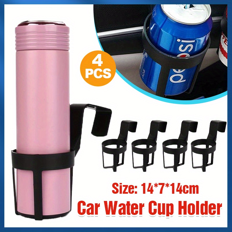 TEMU 4pcs Adjustable Car Cup Holder, Portable Plastic Vehicle Beverage Rack, Universal Drink Bottle Stand Organizer, Auto Interior Accessory