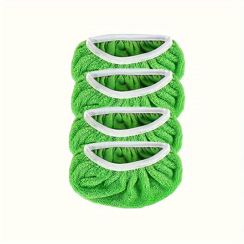 4pcs washable microfiber mop pads   easy   reusable for   wet or dry floor cleaning essential household supplies for sparkling floors floor cleaning mop cleaning supplies details 4