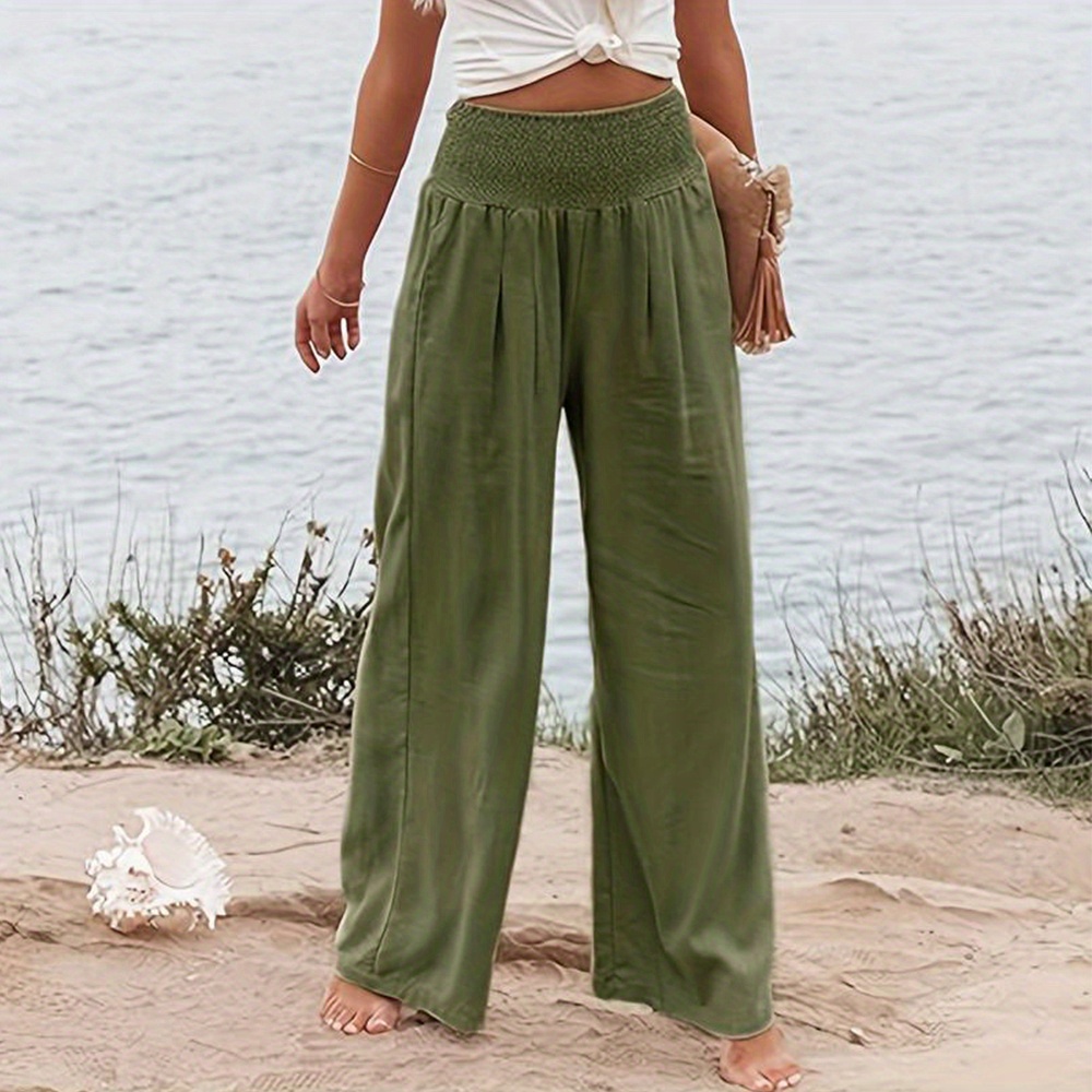 

Women' Casual Loose Multi-pocket Beach Home Trousers