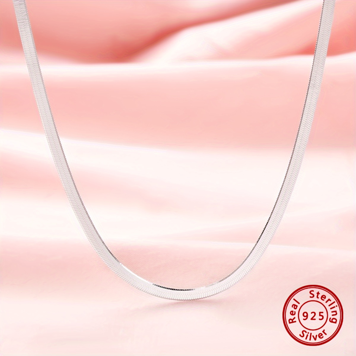 

Elegant 925 Sterling Silver Choker Necklace - Minimalist Flat Snake Design, Layered Clavicle Chain For Women - & Parties, Blade Necklace, Gifts, Fashion Temperament