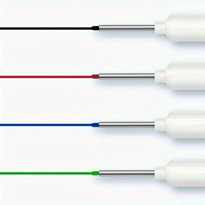 4pcs Long Nib Marker Pen Set - Waterproof Oil-Based Deep Hole Markers in Red, Black, Green, and Blue Ink - Durable Plastic Body for Bathroom Decoration and Versatile Use, Bathroom Decoration Essentials | Bold Writing Experience | Precision Tip Markers, Bathroom Decor And Accessories
