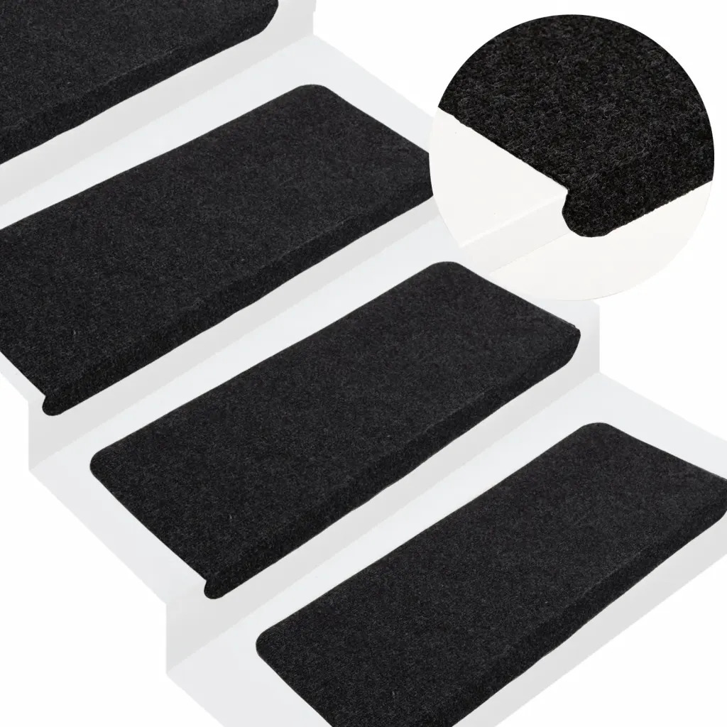 

Step Mats Self-adhesive 15 Pk. 65x24.5x3.5 Cm Black