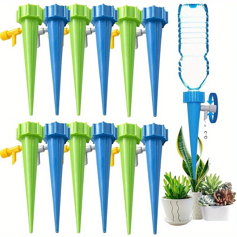 

20pcs Self Watering Spike Set - Your Garden's Irrigation With Adjustable Drip Water Device!