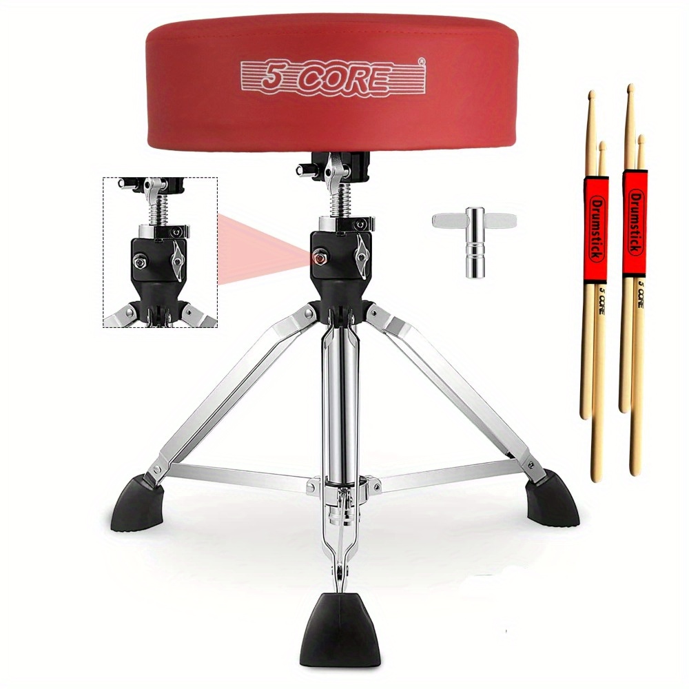 5 Core Drum Throne Comfortable Height Adjustable Stool Thick - Temu