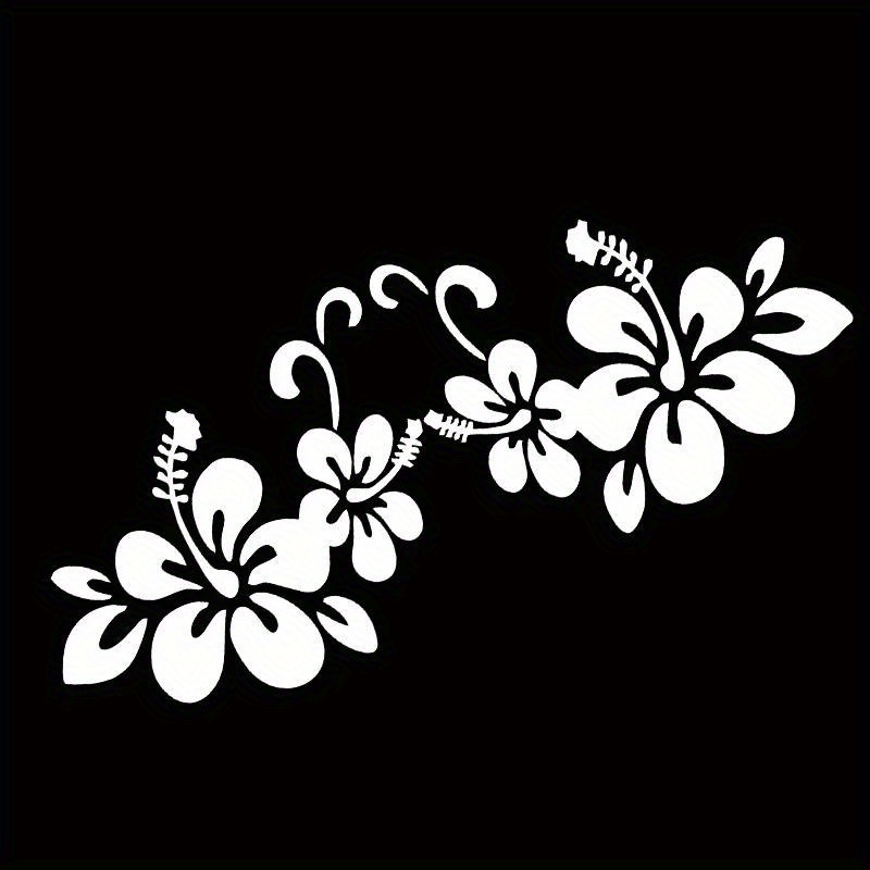Image of 3d Car Sticker 20*8cm Flower Stickers Car Door Window Reflective Laser Motorcycle Car Styling