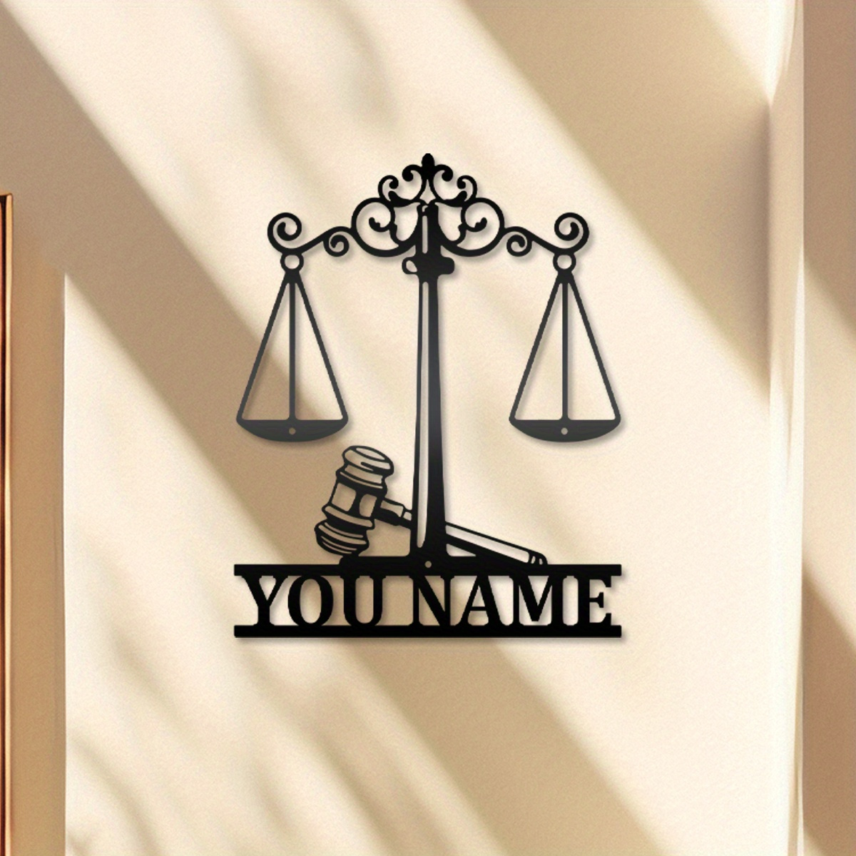 

Custom Metal Wall Art - Perfect Lawyer Or Attorney Gift, Personalized Office Decor