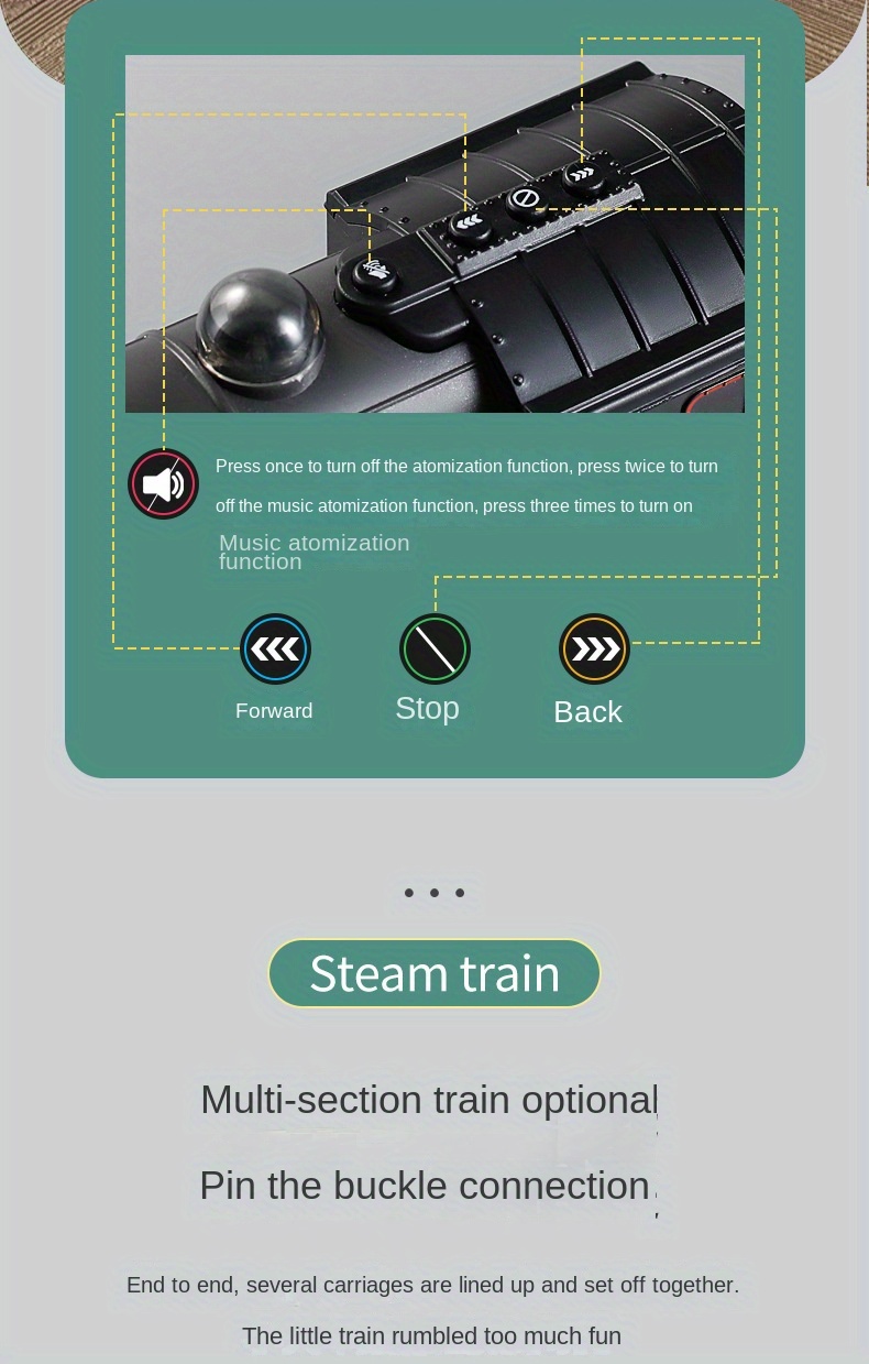 Hot Sale Simulation Retro Train Set, Super Endurance Toys with Steam Locomotives, Wagons and Tracks, Trains with Realistic Smoke, Sounds and Lights, Christmas Train Toy Gifts for Kids 3 4 5 6 7 8 +