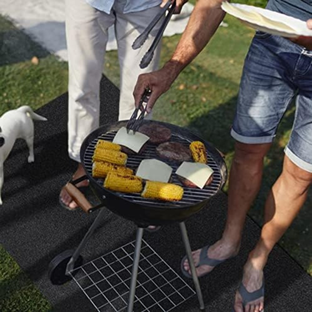 

Grillbodenschutzmatte Grillmatte 124 X 75 Cm Rutschfest Hitzebeständig Für Outdoor Grill Garten Terrasse