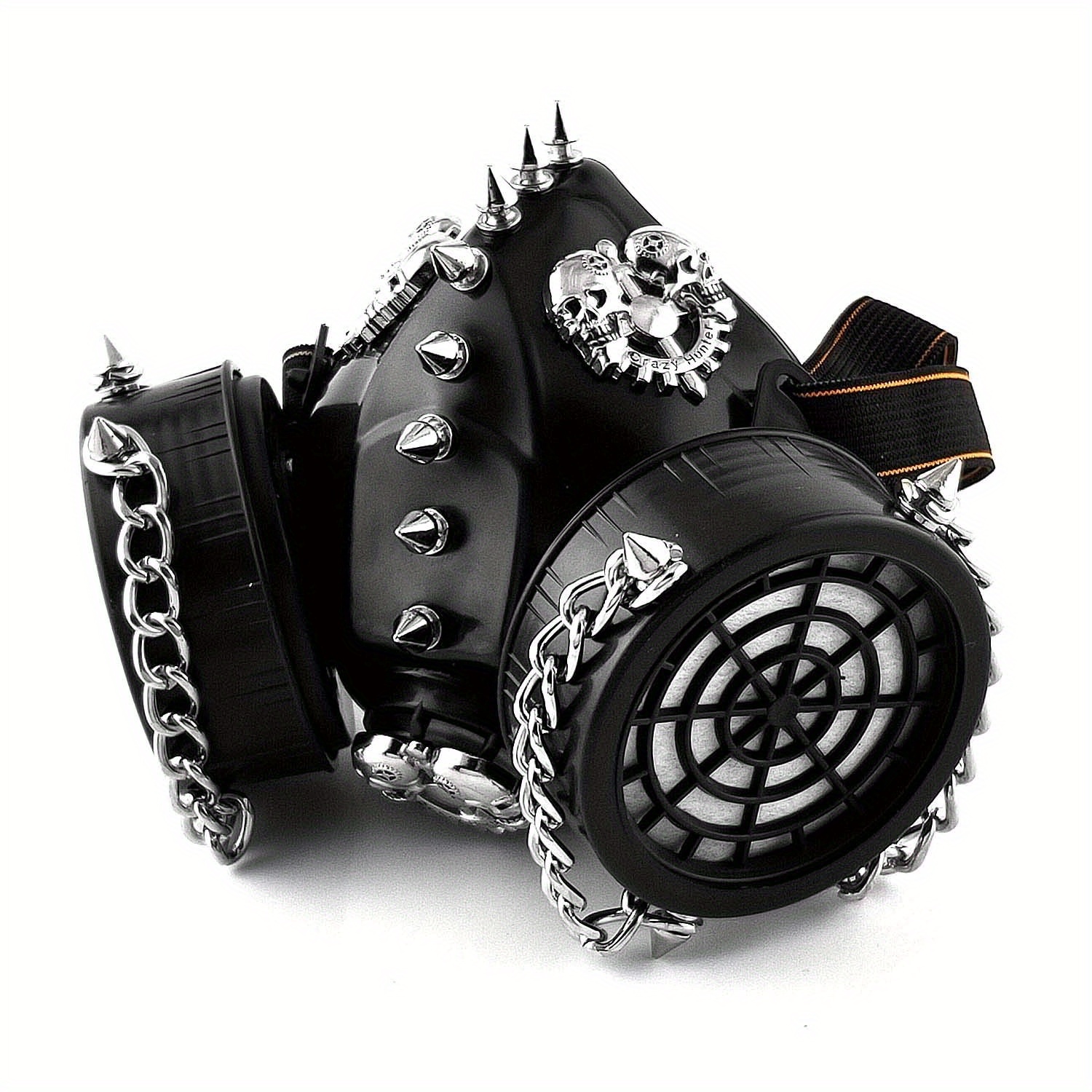 

Spike Skull Steampunk Gothic Gas Mask Cosplay Respirator Accessories Black