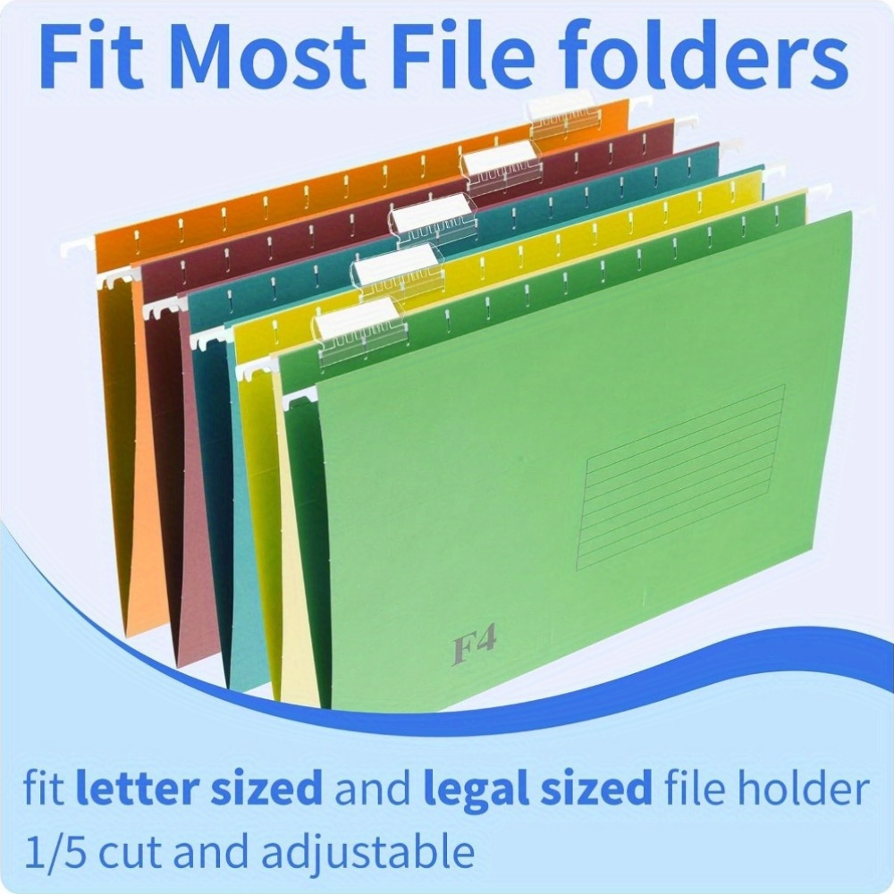 

30-pack Acrylic Hanging File Folder Tabs - Transparent Label Holders With High-quality Pvc - Easy Organize Office Storage Supplies