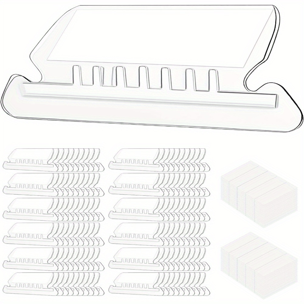 30pcs Sturdy Hanging File Folder Tabs - Hanging File Folder Clear Acrylic Design - High Quality Pvc Material