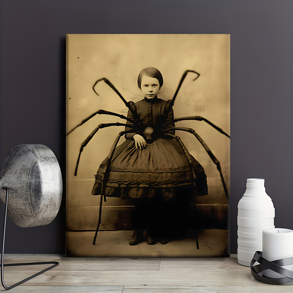 Selling Canvas on wooden frame - Woman with the bottle