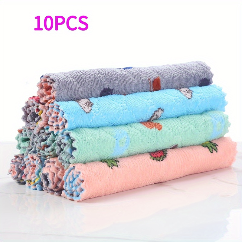 TEMU The 10pcs/ Soft And Absorbent Space-themed Microfiber Handkerchief Set Is Ideal For Home Bathroom Outdoor Essentials And Travel Accessories