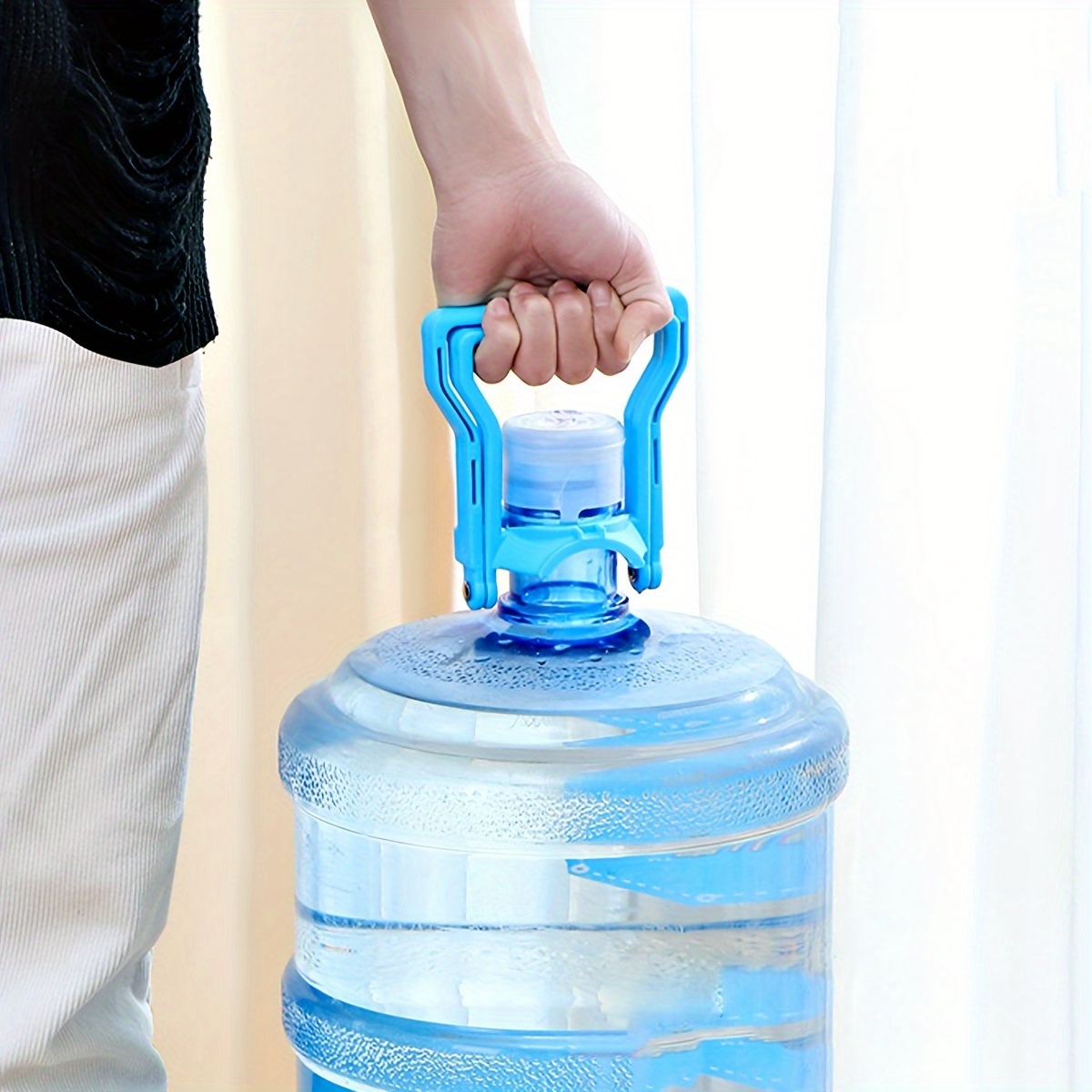 1 2pcs ergonomic dual handle water bottle carrier energy   water jug lifter sturdy ppsu   for easy lifting and carrying of large bottles details 2