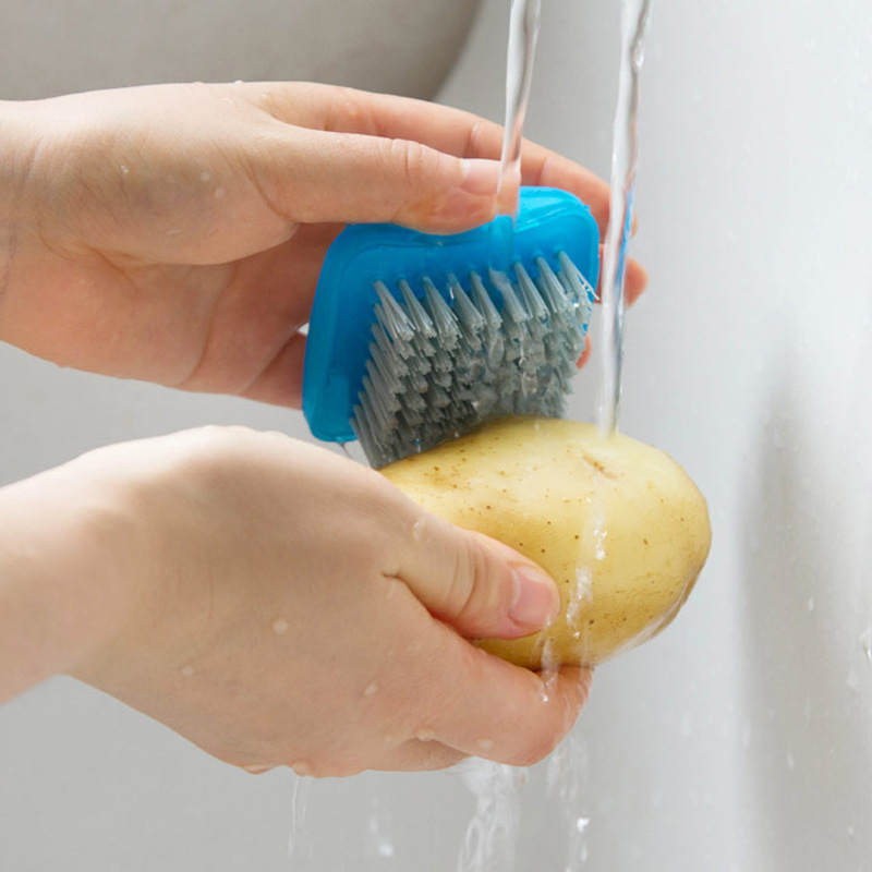 

Versatile Mini Kitchen Scrubber - Fruit & Vegetable Cleaning Brush, Potatoes & Bbq Accessories, And Vegetable Cleaning Brush, Kitchen Cleaning, Scrubber, Bbq Cleaning Accessories