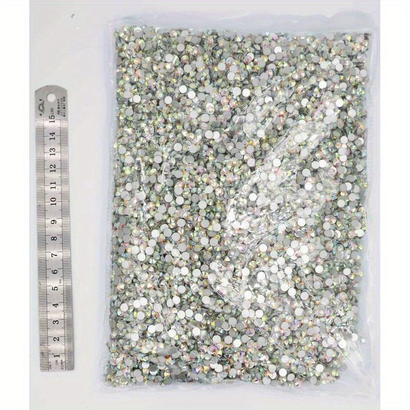 10000 pcs crystal ab flatback rhinestones non hotfix resin gems for nail art diy craft jewelry making accessories details 5