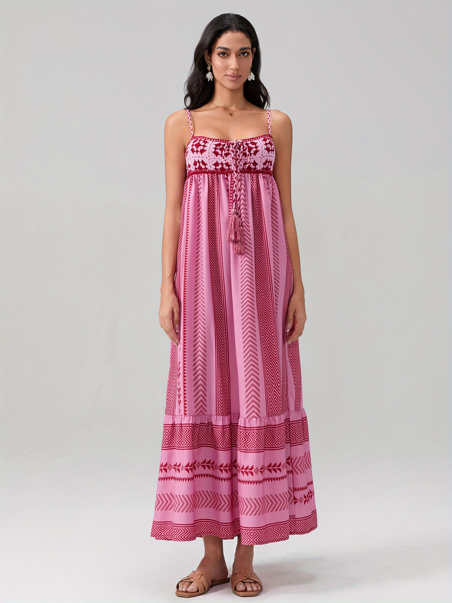 pink flowy dress casual Chic Chiffon Prom Dress Blue Cheap Long Prom Dress #ER005 – OrtDress main image 0