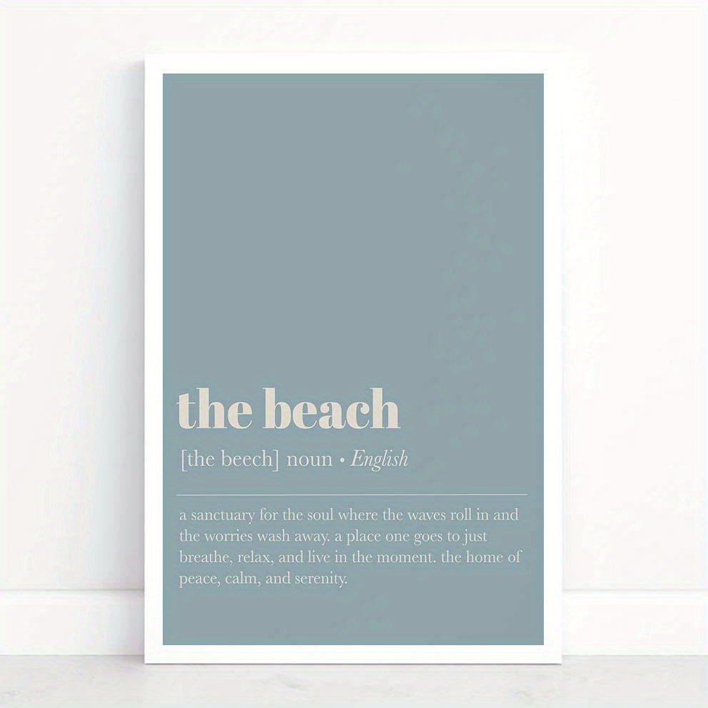 Beach House Definition Art Print Poster Kiki Nim - Temu