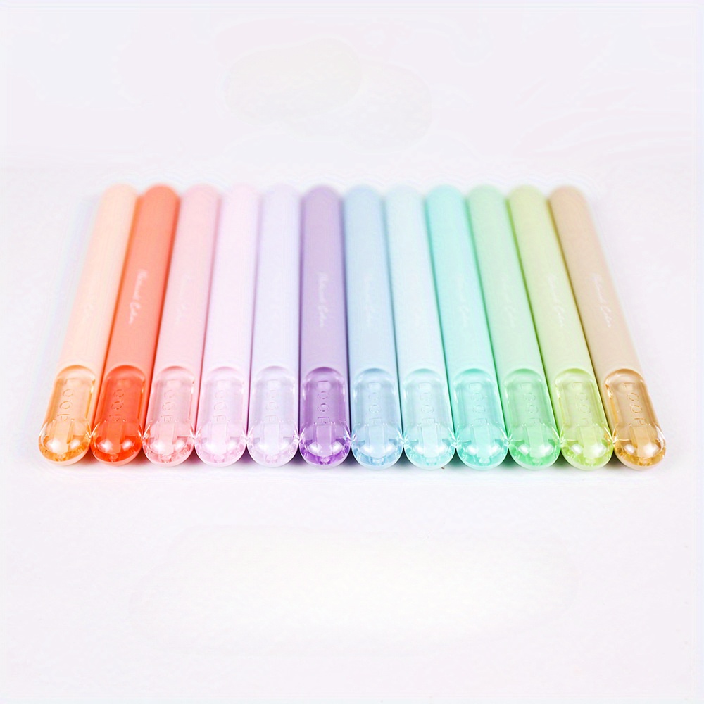 Pastel Highlighter Set Soft Chisel Tip Fluorescent Marker - Temu