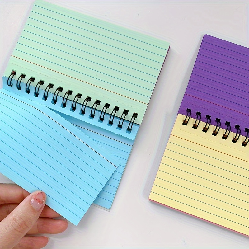 

1pc Compact Spiral Notebook - Ruled Pages, Durable Cover, Easy Tear For Students & Professionals