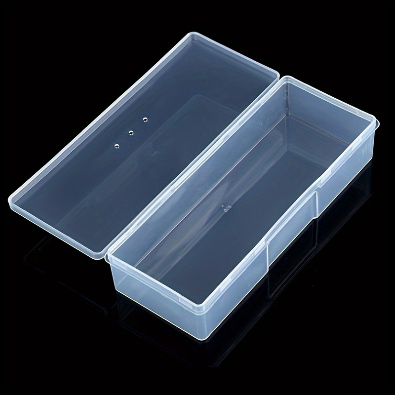 

Clear Plastic Nail Tool And Cosmetic Organizer Box, Countertop, Lightweight Storage Solution For Manicure Supplies, With No Electricity Needed