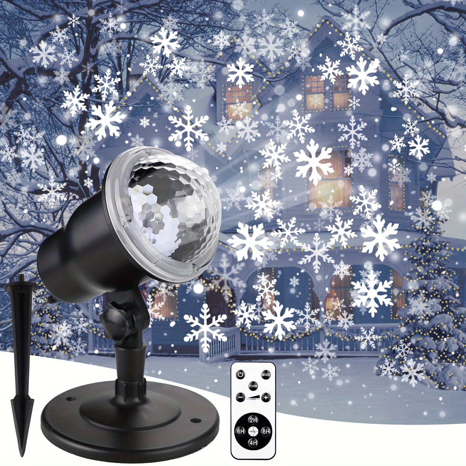 

Keve Christmas Projector Light, Abs Material, 180 Adjustable, Scene, Led, Outdoor Decoration, Lights