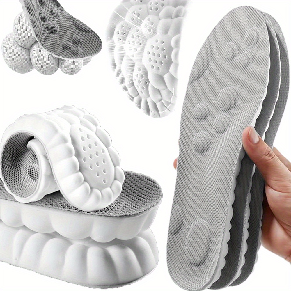 TEMU [6pcs Of Insoles] - Memory Foam Insoles Designed For Work And Sports For Men And Women, Featuring High