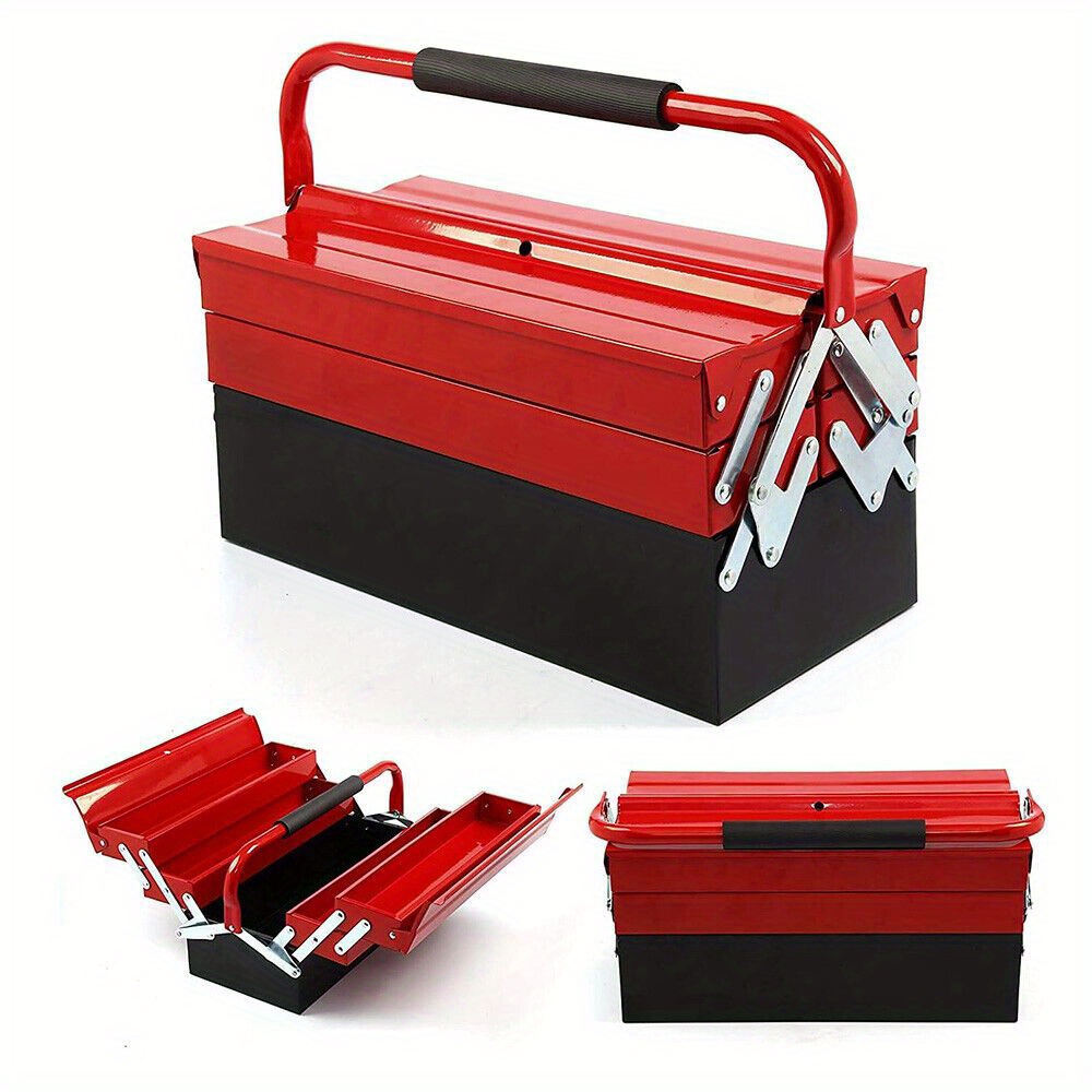TEMU Boîte À Outils À Support Métallique Robuste À 5 Trays