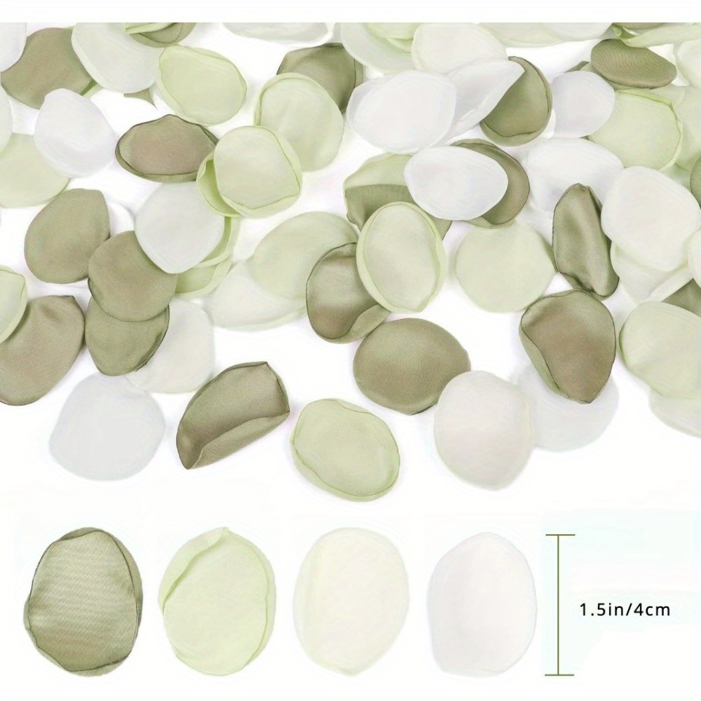 250/550pcs Green Flower Petals for Wedding & Party Decor