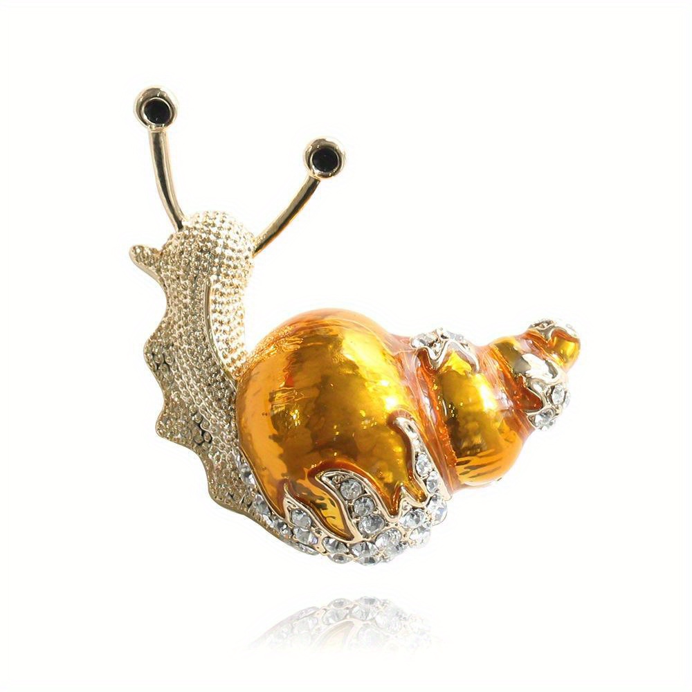 Funny Enamel Snail Brooch Costume Accessory Cute Insect Pin Brooches Banquet Gift