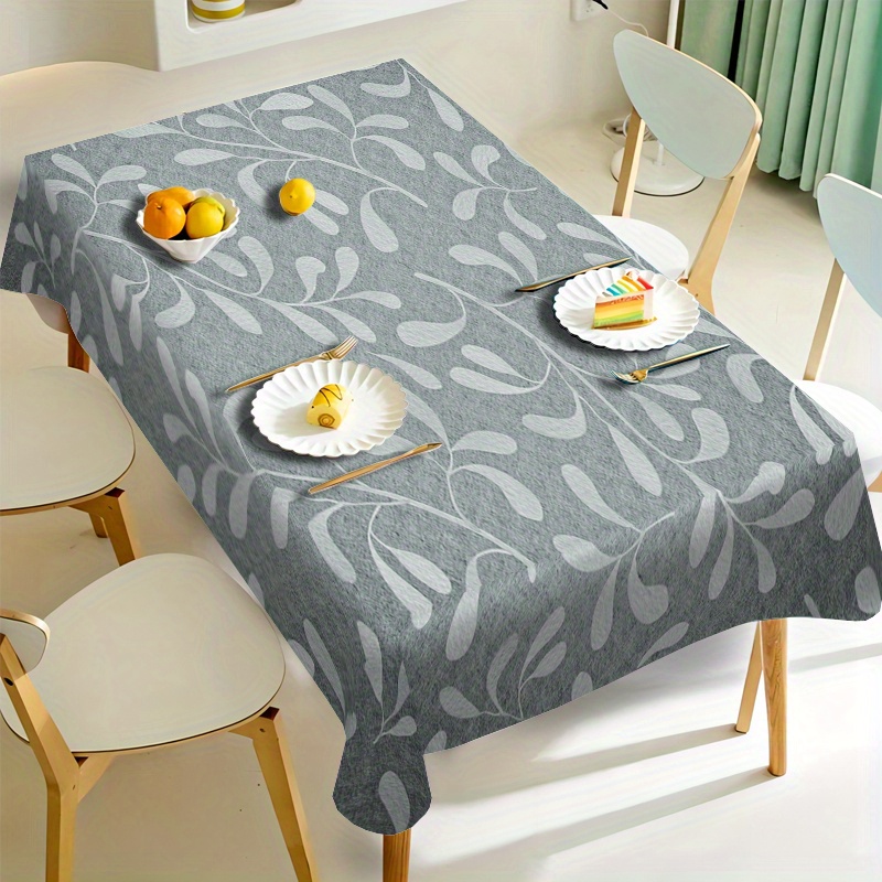 

1pc Simple Gray Tablecloth, Tablecloth Party Tablecloth Easy To , Square, Round, Rectangular Table, Tea Table, Bedside Table Cover Cloth