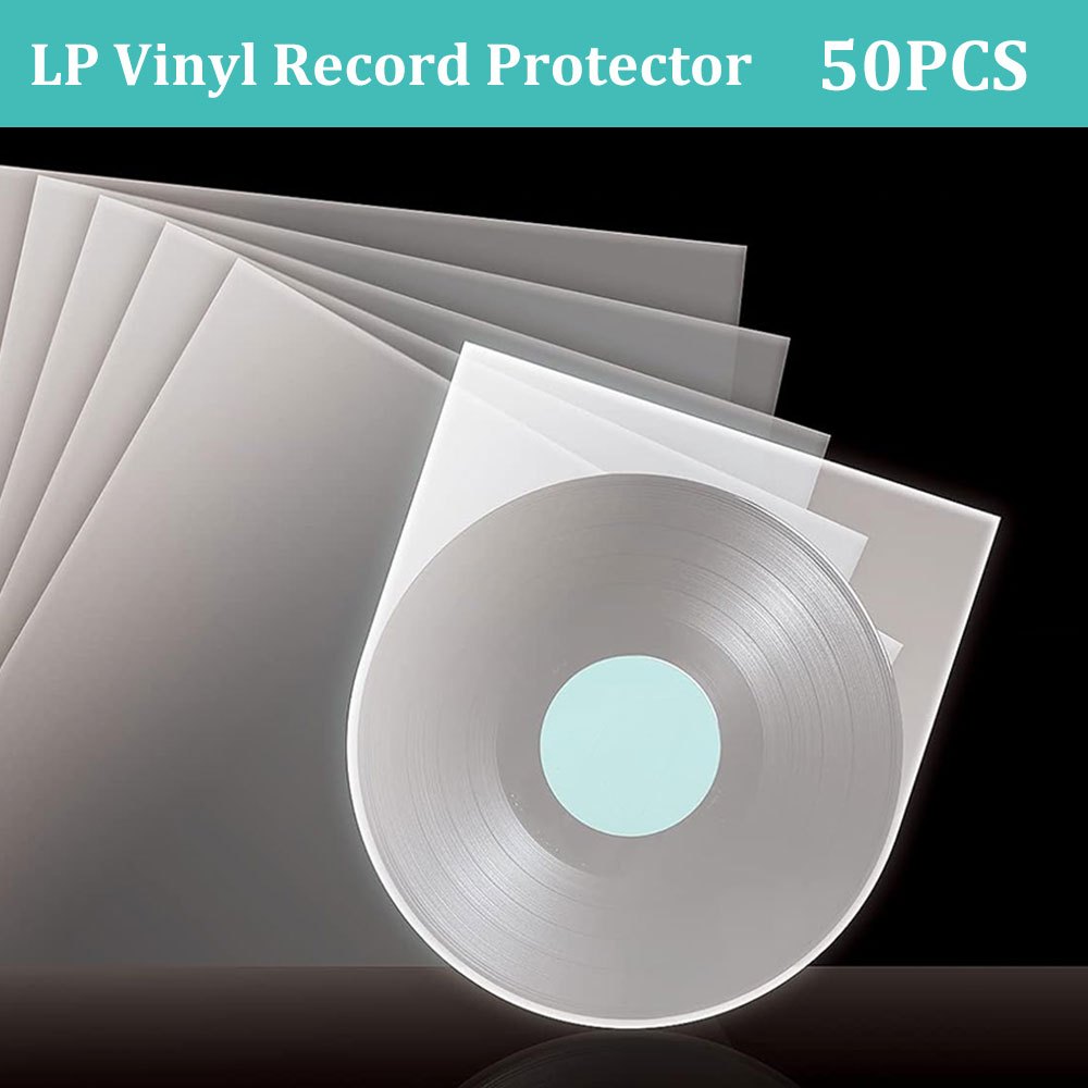 

50pcs Anti-static Round Bottom Lp Vinyl Record Inner Sleeves - Uncharged Pe (polyethylene) Protectors For 12-inch Vinyl Record Storage - Extend The Lifespan Of Your Vinyl Records Collection