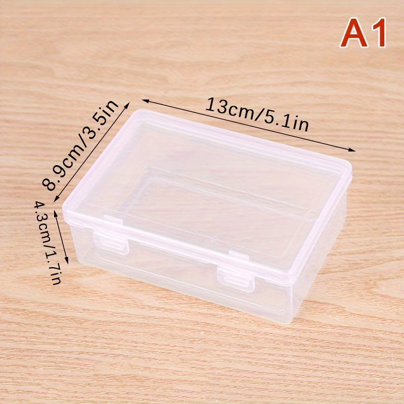 

Clear Plastic Storage Box - Photocards, Stationery & Small Items | Desk Organizer For Home, Office & Dorm