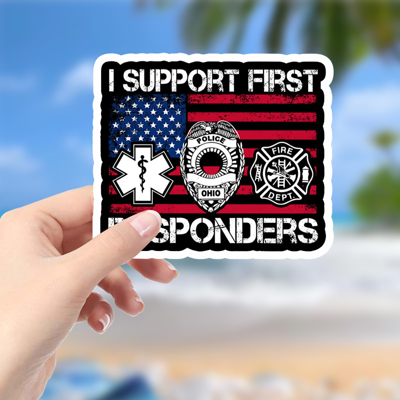 

First : For Firefighters, Law & Ems - , -adhesive Decals For Helmets, &