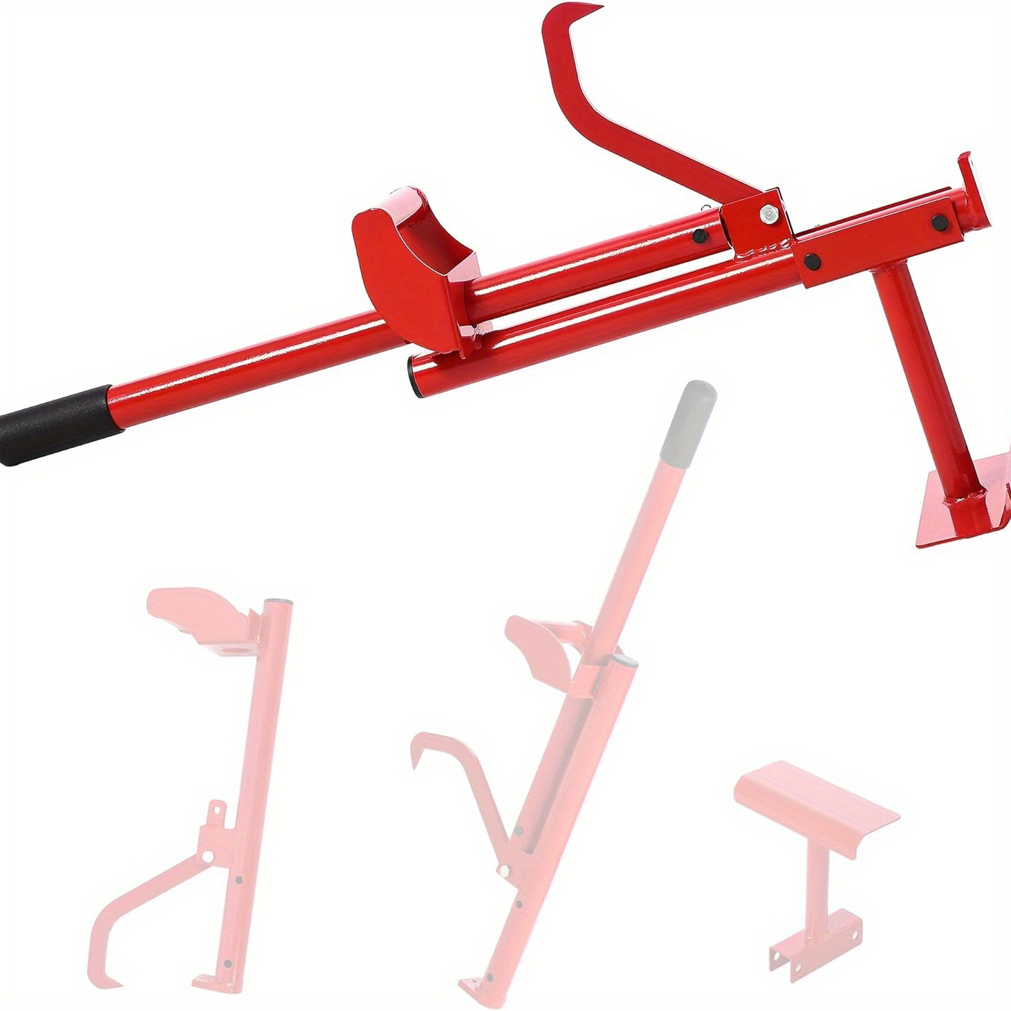 

3-in-1 Logging Tools And Equipment, Log , Cant Hook, And , All-in-one Forestry Multitool, Log Lifter, Log Tongs, Red