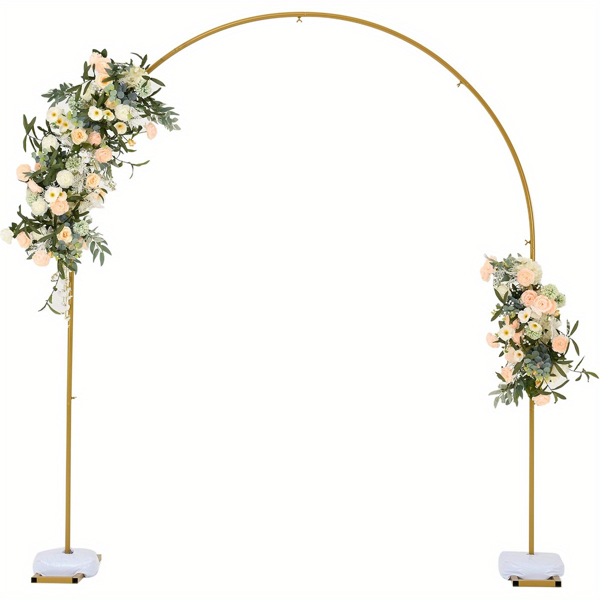 

Wedding Arch Backdrop Stand 7.8ft, Party Balloon Arch Stand For Birthday, Bridal Baby Showers, Metal Wedding Arch Frame For Ceremony Decoration Arch Stand Backdrop Gold (with Water Base)