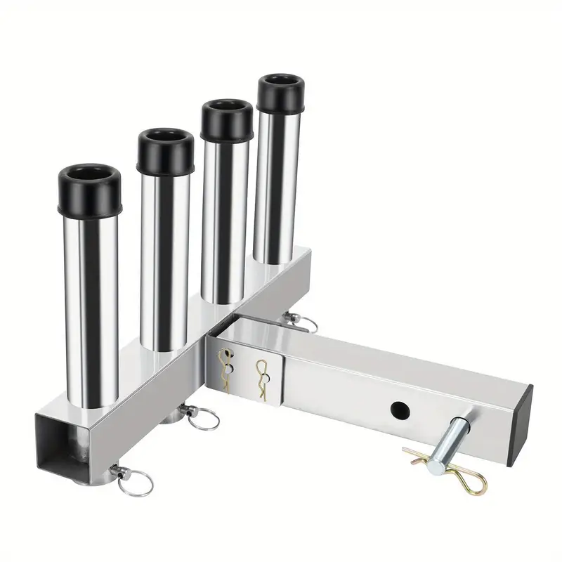 trailer hitch mounted fishing rod holder VANROUG Upgrade Mount 4 Truck Flag Pole Holder,Fishing Storage Rack Adjustable Angle for Any Vehicle with Standard 2" Hitch Receiver,Black : Automotive Compatible with all Tite Brocraft Hitch Mount 6 Pole