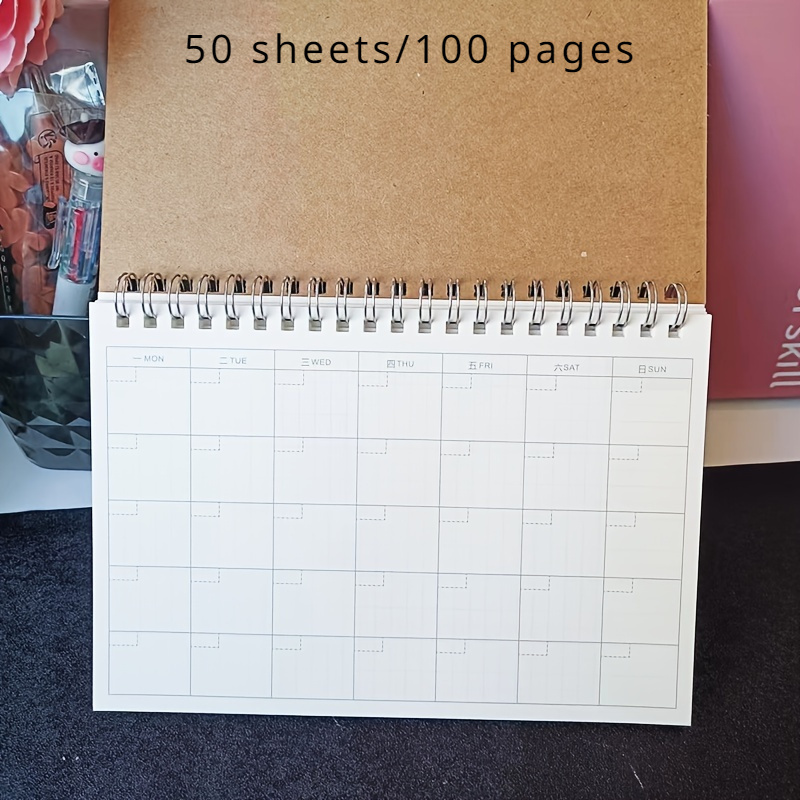 1 This Cover A5 Spiral Bound Monthly Planner, Adult Work Schedule And Agenda Diary