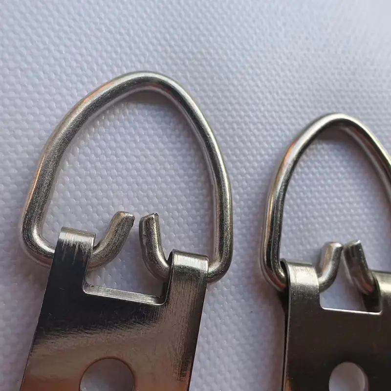 48 Ganci A D Per Quadri - Acciaio Temprato, Portata 40lb, Con Viti, Per Appendere Cornici E Opere D'Arte - Foto 5