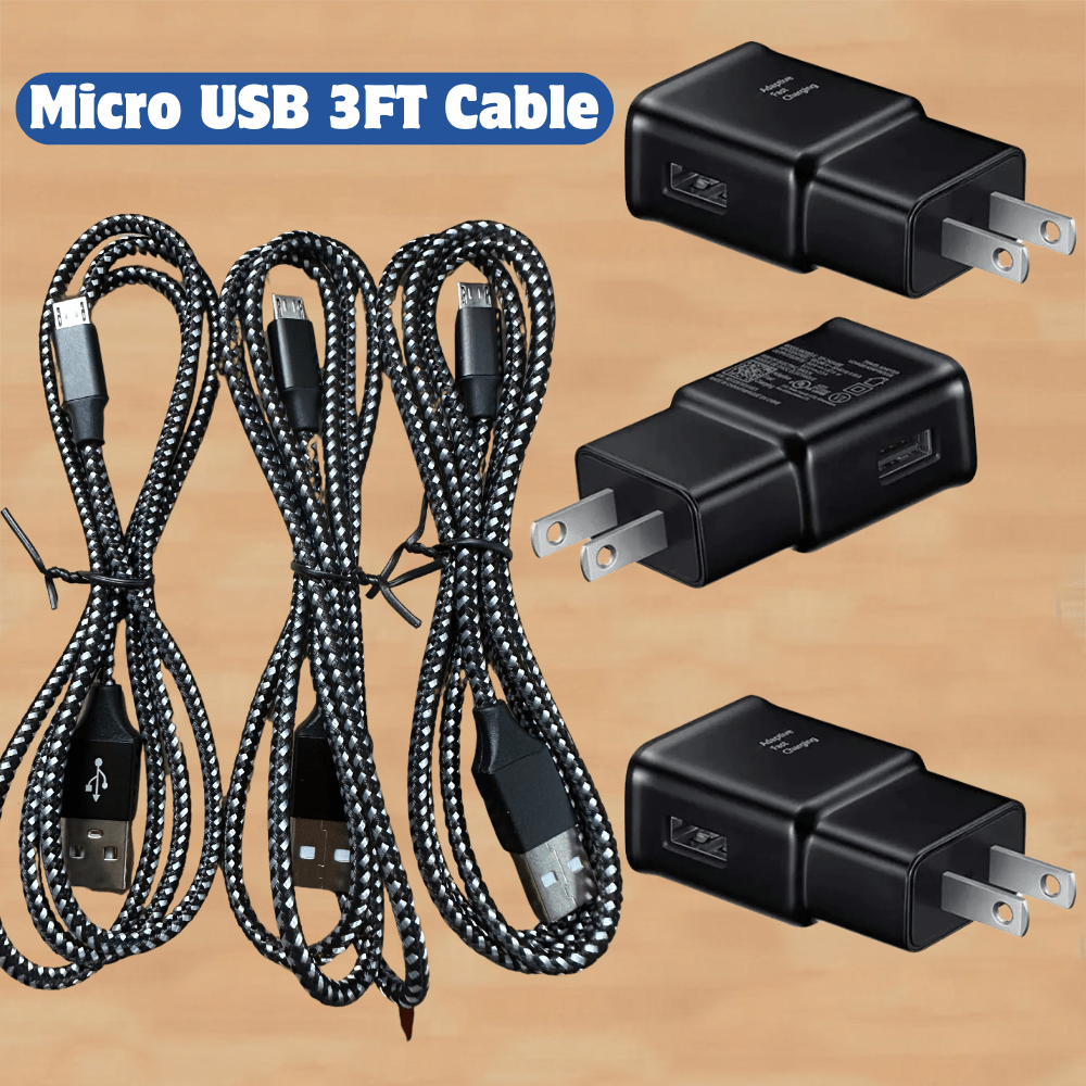 

3x Pcs Usb 10ft Long 18w Charging Adapter