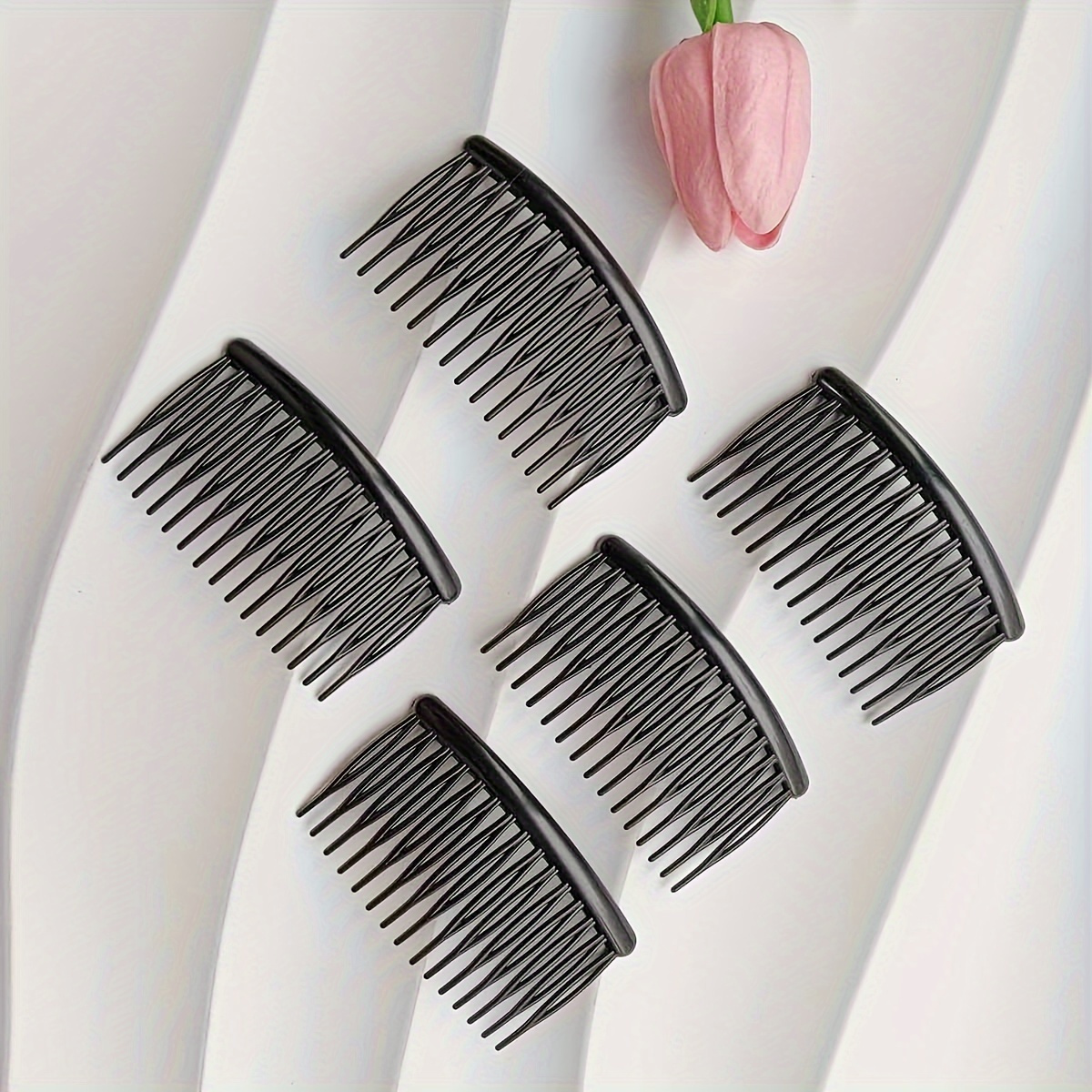 TEMU 5-teiliges Minimalistisches Haar-Seitenkamm-Set, Haarspangen, Tägliche Haareinsätze, Einfache Haarspangen, Sommer-Haaraccessoires für Frauen