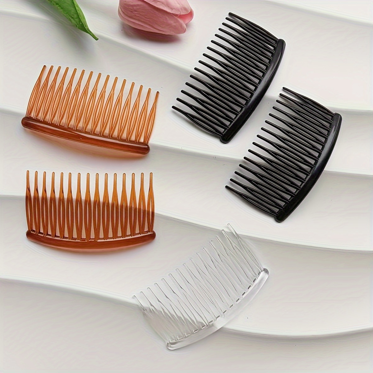 

5pcs Peignes Latéraux Minimalistes pour Cheveux, Barrettes de Cheveux Quotidiennes, Peignes d'Insertion, Barrettes , Accessoires de Cheveux d'Été pour Femmes