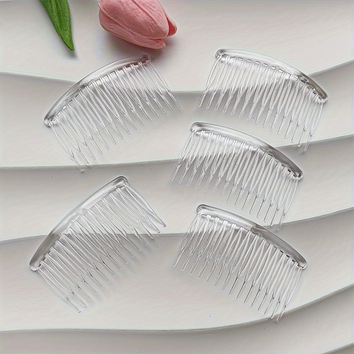 Image of 5pcs Minimalist Hair Side Comb Hair Clips Insert Comb Hairpins Simple Barrettes Clips Accessories For Women