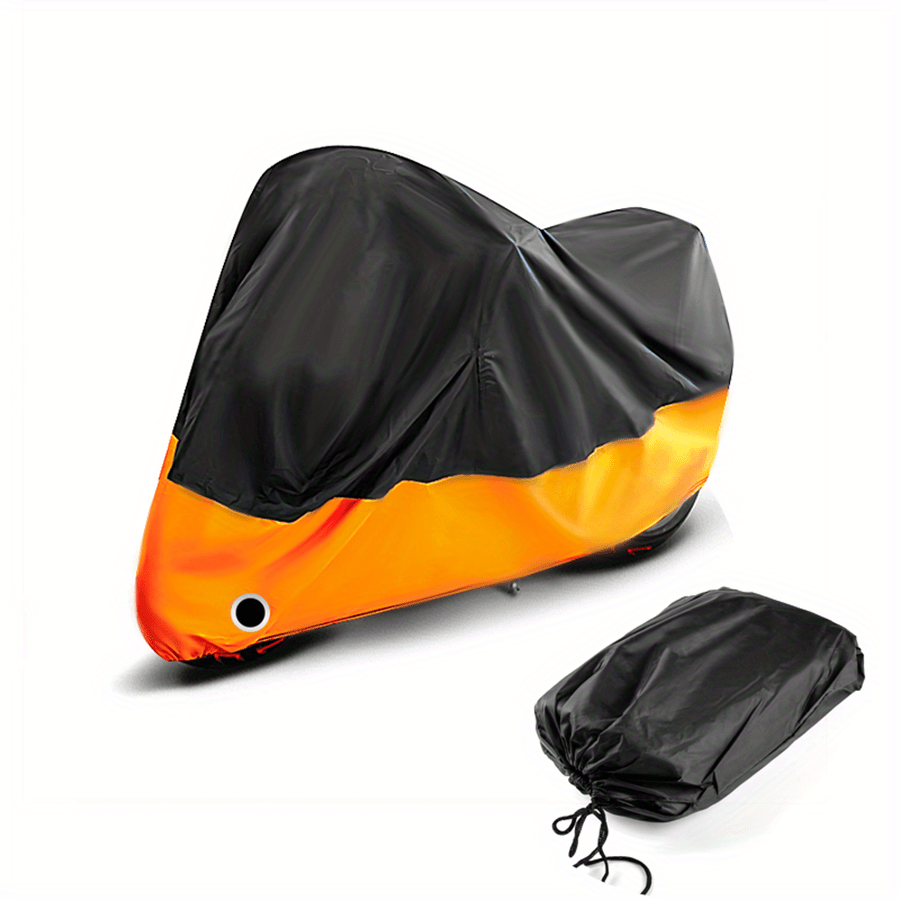 TEMU Motorcycle Cover With Buckles, Anti-theft Lock Holes And Outdoor Storage Bag, Protection Thickened Motorcycle Cover, Full Vehicle Cover Suitable For Davidson, For , For , Kawasaki, For