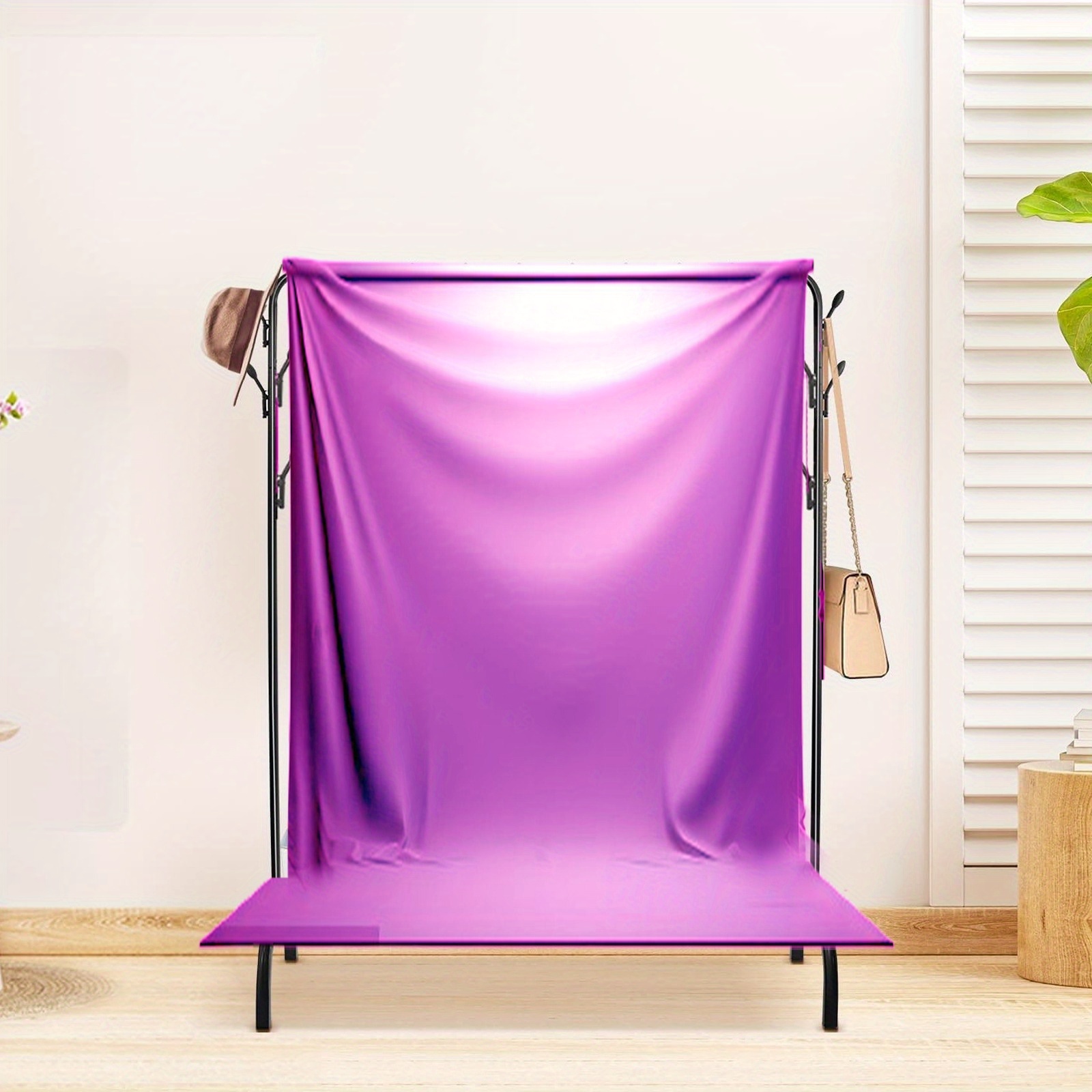 Clothes Rail, Metal Heavy Duty Garment Hanging Rack With Storage Shelf, Store Boxes Shoes Coats Clothing And Bags