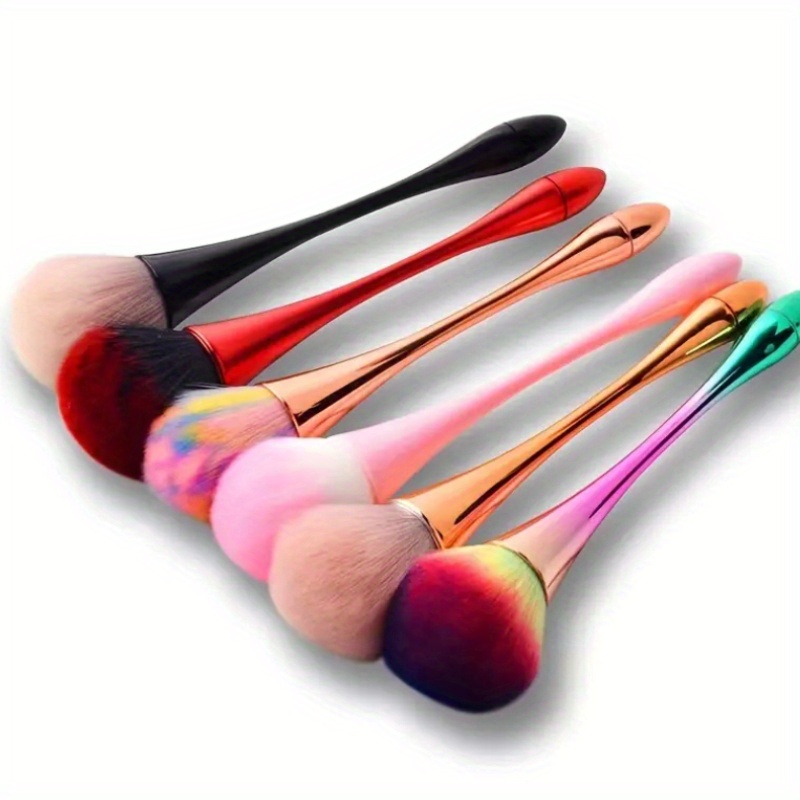 

3pcs Kabuki Makeup Brushes Set - Nylon Foundation & Powder Brush With Abs Plastic Handle, Unscented Wand For Types